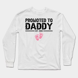 promoted to daddy est 2020 Long Sleeve T-Shirt